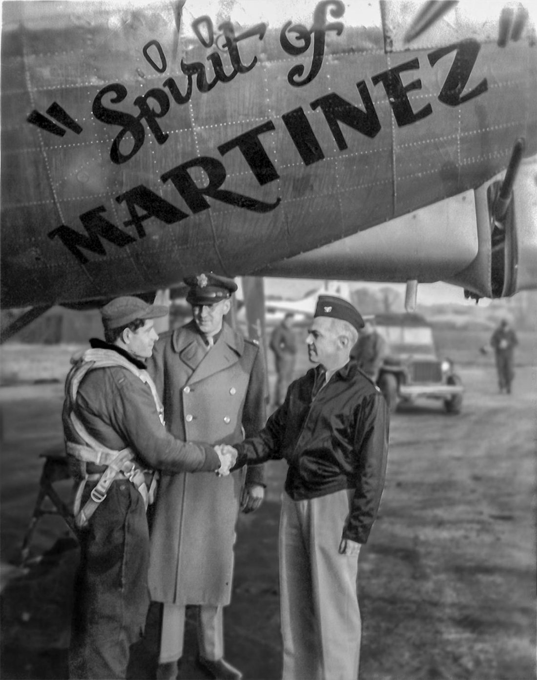 The painted nose of Spirit of Martinez, 1945